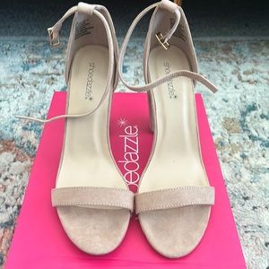 Shoedazzle Mauve Strappy Sandal